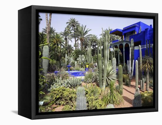 Sub-Tropical Jardin Majorelle in the Ville Nouvelle of Marrakech-Julian Love-Framed Premier Image Canvas