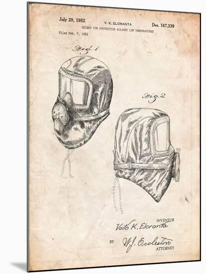 Sub Zero Mask Patent-Cole Borders-Mounted Art Print
