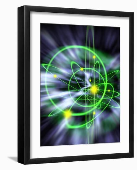 Subatomic Particles Abstract-Mehau Kulyk-Framed Photographic Print