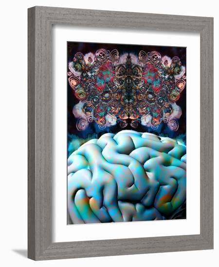 Subconsciousness, Conceptual Image-Stephen Wood-Framed Photographic Print