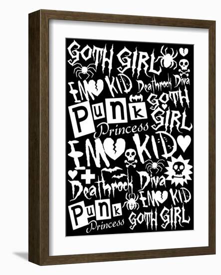 Subculture Girl-Roseanne Jones-Framed Giclee Print