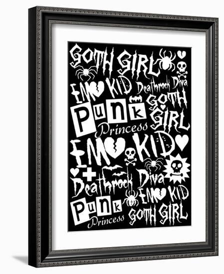 Subculture Girl-Roseanne Jones-Framed Giclee Print