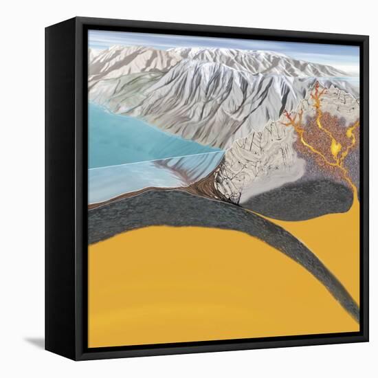 Subduction Zone Processes-Jose Antonio-Framed Premier Image Canvas