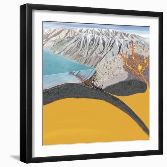 Subduction Zone Processes-Jose Antonio-Framed Premium Photographic Print