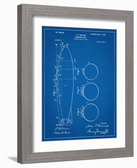 Submarine Boat Patent-null-Framed Art Print