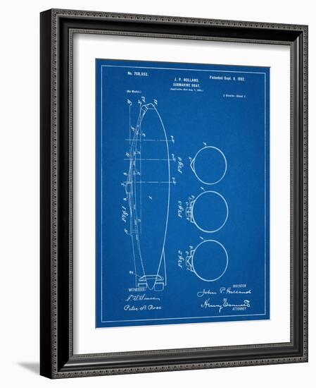 Submarine Boat Patent-null-Framed Art Print