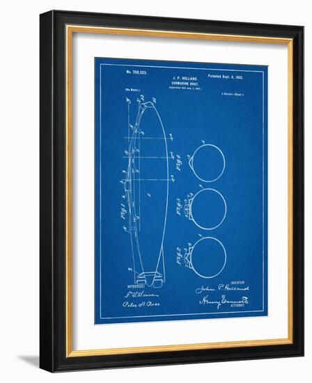 Submarine Boat Patent-null-Framed Art Print