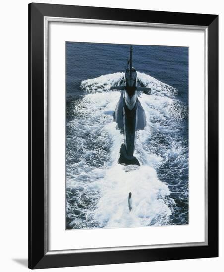 Submarine of Italian Navy Nazario Sauro at Sea. Launched in 1980-null-Framed Giclee Print