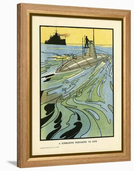 Submarine on Surface-Charles Robinson-Framed Stretched Canvas