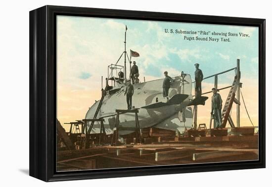 Submarine Pike, Puget Sound Navy Yard, Washington-null-Framed Stretched Canvas