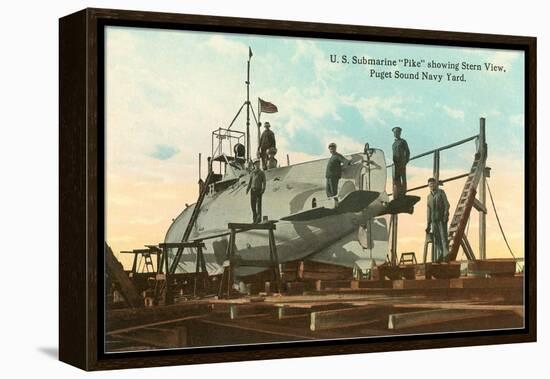 Submarine Pike, Puget Sound Navy Yard, Washington-null-Framed Stretched Canvas