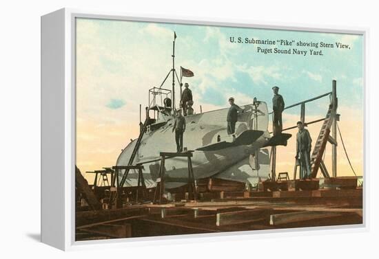Submarine Pike, Puget Sound Navy Yard, Washington-null-Framed Stretched Canvas