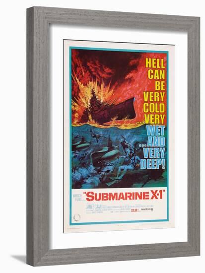 Submarine X-1, 1968-null-Framed Art Print