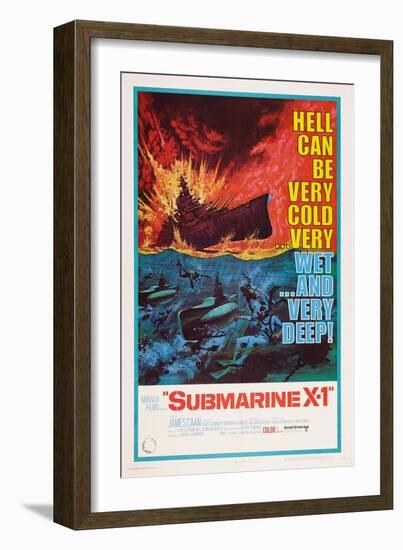 Submarine X-1, 1968-null-Framed Art Print