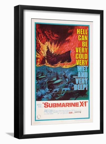 Submarine X-1, 1968-null-Framed Art Print