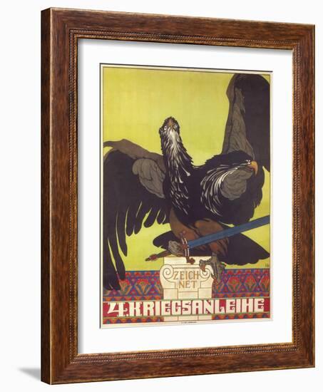 Subscribe to the Fourth War Loan, 1916-Heinrich Lefler-Framed Giclee Print