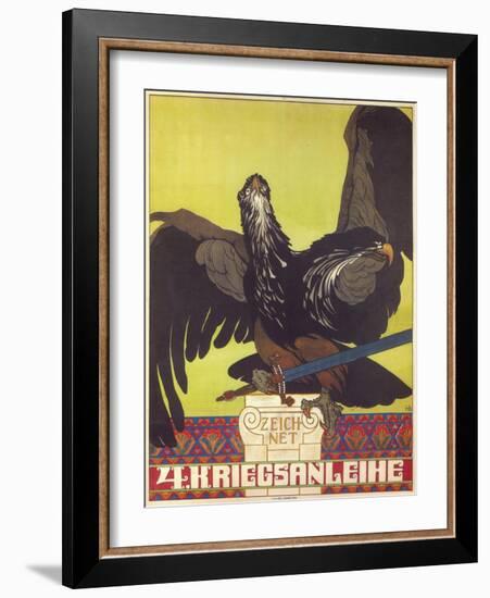 Subscribe to the Fourth War Loan, 1916-Heinrich Lefler-Framed Giclee Print