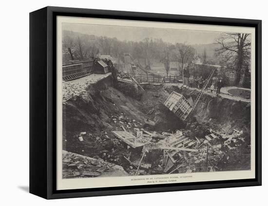 Subsidence of St Catherine's Tunnel, Guildford-null-Framed Premier Image Canvas