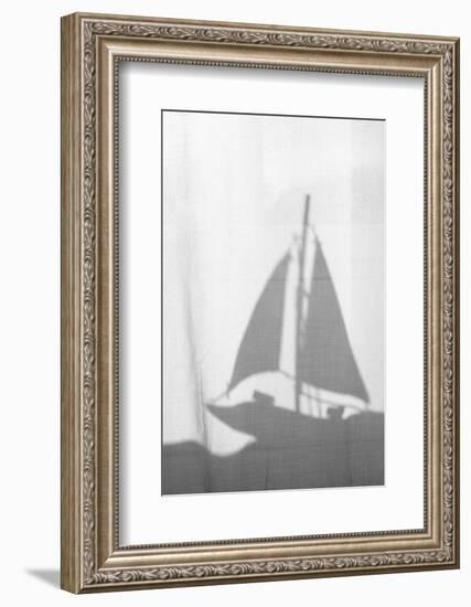 Substance, Silhouette, Sailing Ship-Nikky-Framed Photographic Print