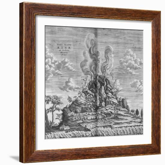 Subterranean World; Mundus Subterraneus-Athanasius Kircher-Framed Giclee Print