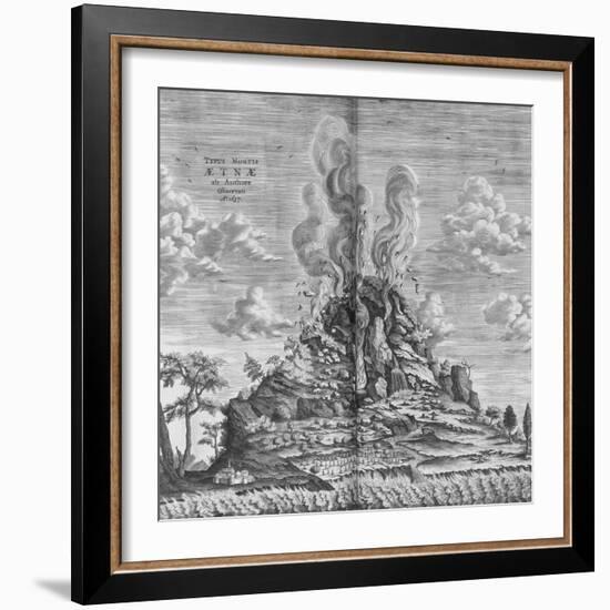 Subterranean World; Mundus Subterraneus-Athanasius Kircher-Framed Giclee Print