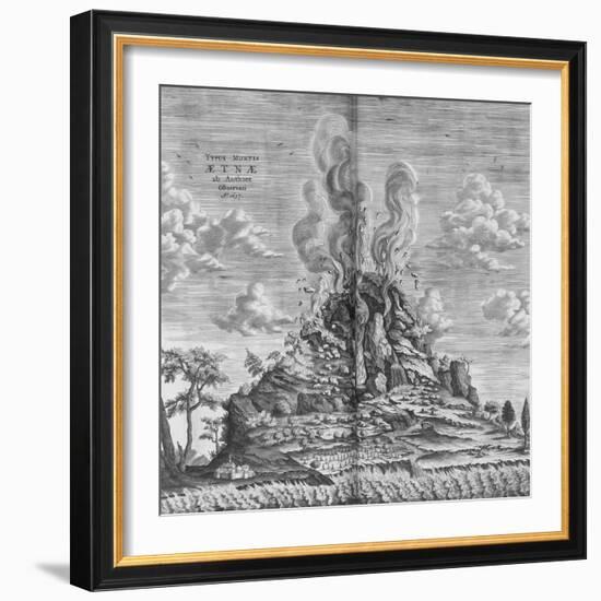 Subterranean World; Mundus Subterraneus-Athanasius Kircher-Framed Giclee Print