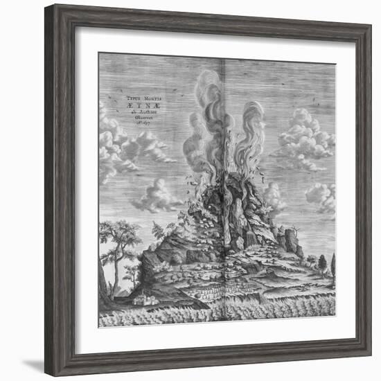 Subterranean World; Mundus Subterraneus-Athanasius Kircher-Framed Giclee Print