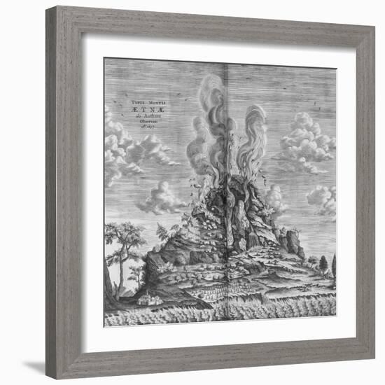 Subterranean World; Mundus Subterraneus-Athanasius Kircher-Framed Giclee Print