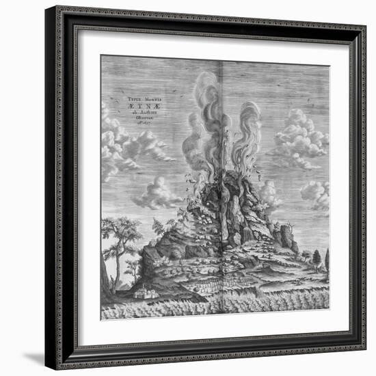 Subterranean World; Mundus Subterraneus-Athanasius Kircher-Framed Giclee Print