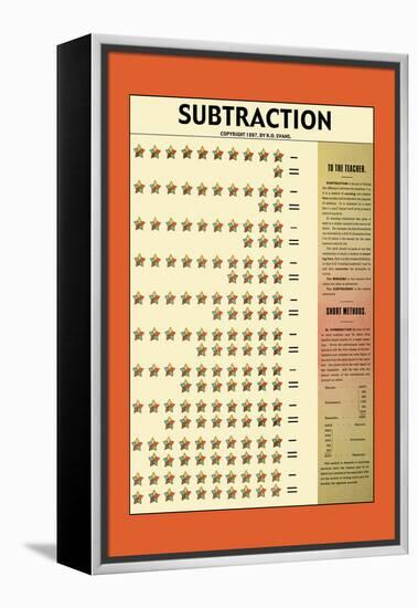 Subtraction-null-Framed Stretched Canvas