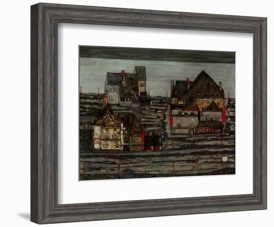 Suburb I, 1914-Egon Schiele-Framed Giclee Print