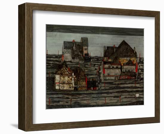 Suburb I, 1914-Egon Schiele-Framed Giclee Print