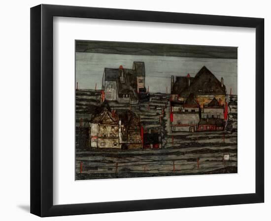 Suburb I, 1914-Egon Schiele-Framed Giclee Print