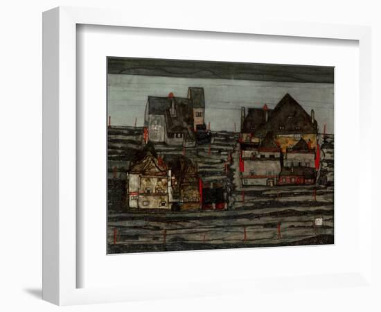 Suburb I, 1914-Egon Schiele-Framed Giclee Print