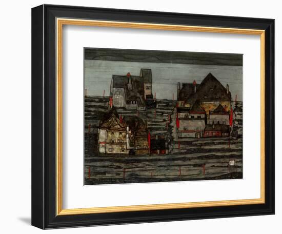 Suburb I, 1914-Egon Schiele-Framed Giclee Print