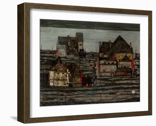 Suburb I, 1914-Egon Schiele-Framed Giclee Print