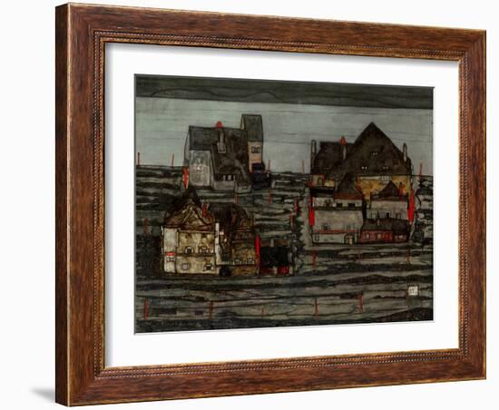 Suburb I, 1914-Egon Schiele-Framed Giclee Print