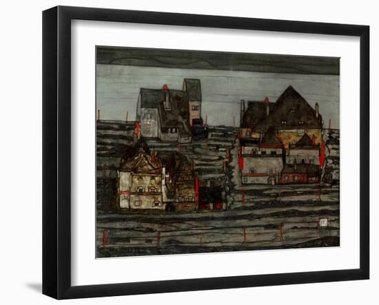 Suburb I, 1914-Egon Schiele-Framed Giclee Print