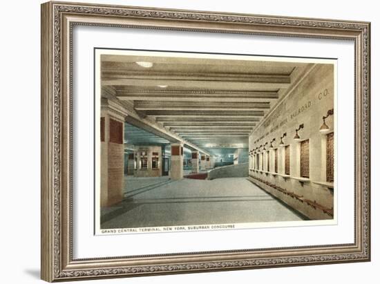 Suburban Concourse, Grand Central Station-null-Framed Art Print