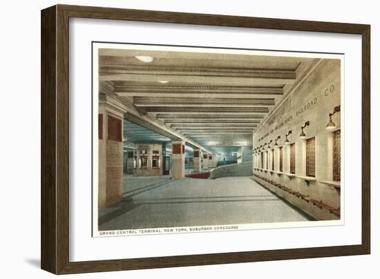 Suburban Concourse, Grand Central Station-null-Framed Art Print