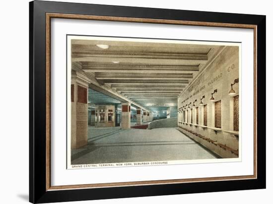 Suburban Concourse, Grand Central Station-null-Framed Art Print