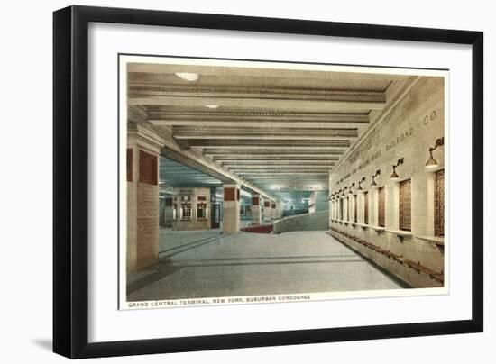 Suburban Concourse, Grand Central Station-null-Framed Art Print