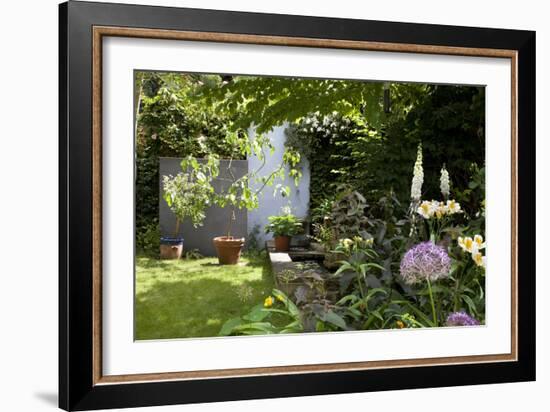 Suburban Garden Detail, Kingston Upon Thames, England, UK-Richard Bryant-Framed Photo