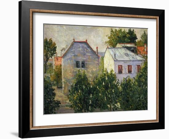 Suburban Garden Near Asnieres, 1883-Paul Signac-Framed Giclee Print