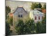 Suburban Garden Near Asnieres, 1883-Paul Signac-Mounted Giclee Print