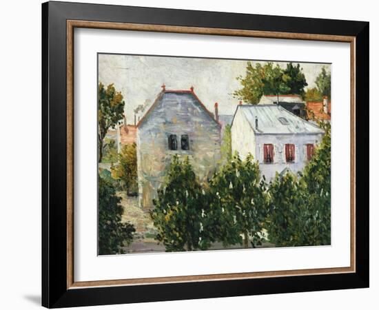 Suburban Garden Near Asnieres, 1883-Jean-Baptiste-Camille Corot-Framed Giclee Print