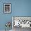 Suburban Housewife Hanging Out a Bit of Laundry, Seen Through Window in typical California Home-Loomis Dean-Framed Photographic Print displayed on a wall