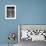 Suburban Housewife Hanging Out a Bit of Laundry, Seen Through Window in typical California Home-Loomis Dean-Framed Photographic Print displayed on a wall