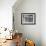 Suburban Mother Playing with Her Two Daughters While Hanging Laundry in Backyard-Alfred Eisenstaedt-Framed Photographic Print displayed on a wall