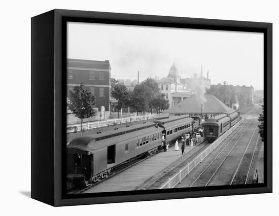 Suburban Station, Petoskey, Mich.-null-Framed Stretched Canvas